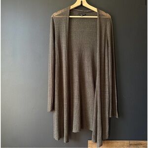 Eileen Fisher Organic Sheer Open Front Cardigan Size Medium-PLEAE READ!